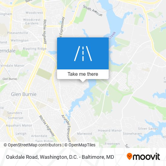 Oakdale Road map