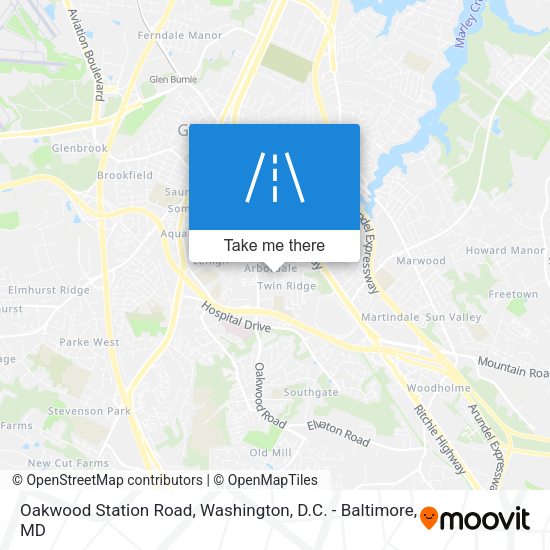 Mapa de Oakwood Station Road