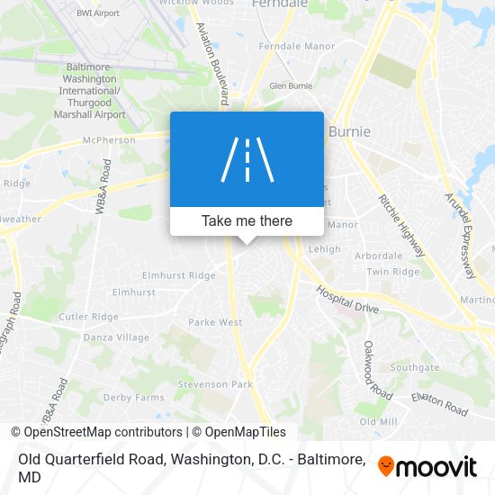 Mapa de Old Quarterfield Road