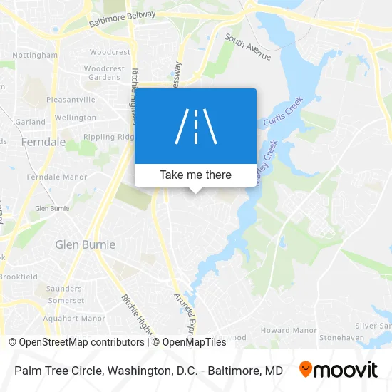 Palm Tree Circle map