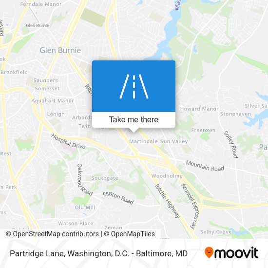 Mapa de Partridge Lane