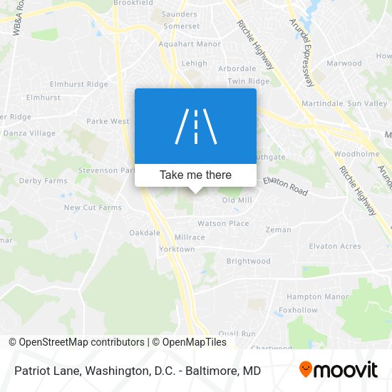 Patriot Lane map