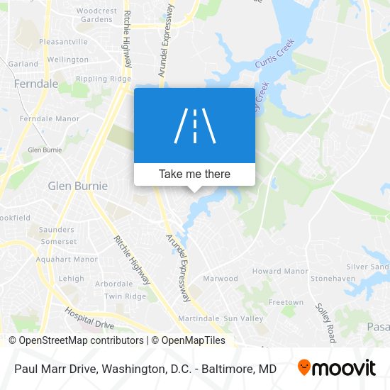 Paul Marr Drive map