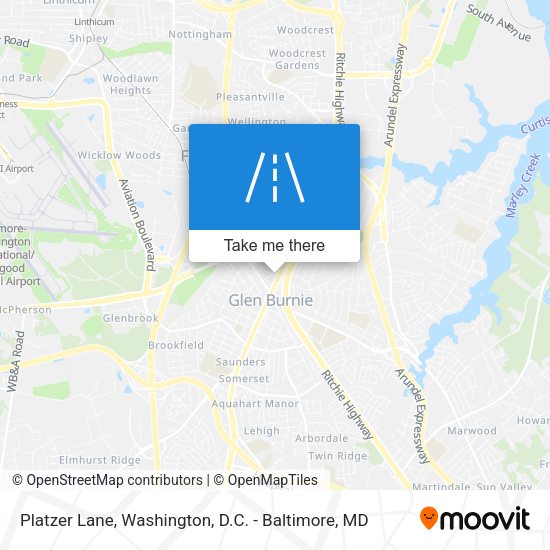 Platzer Lane map