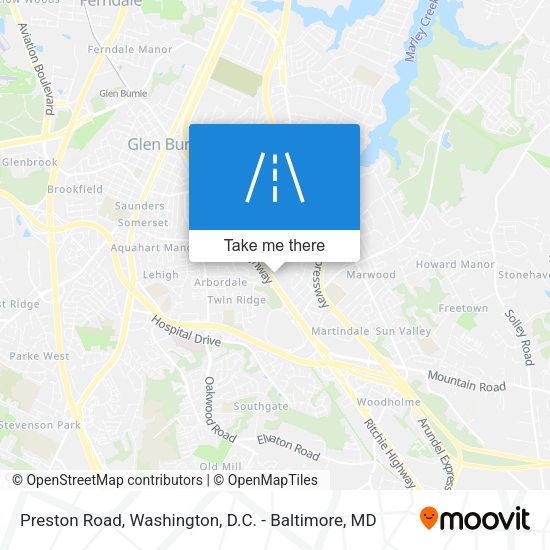 Preston Road map