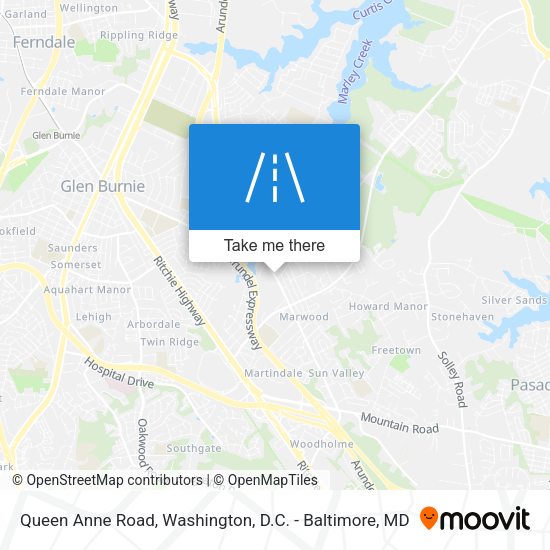 Queen Anne Road map
