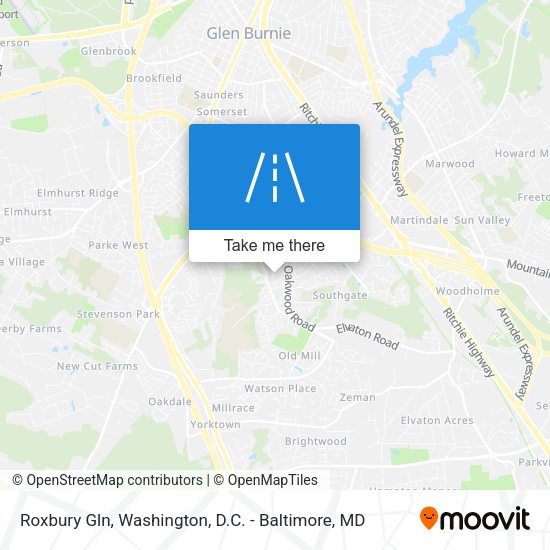 Roxbury Gln map