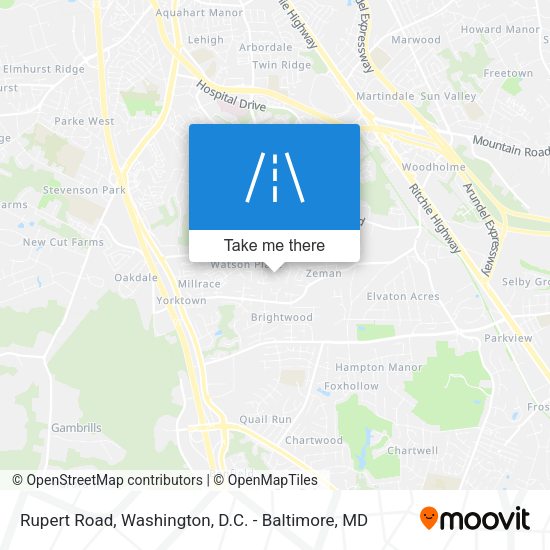 Mapa de Rupert Road