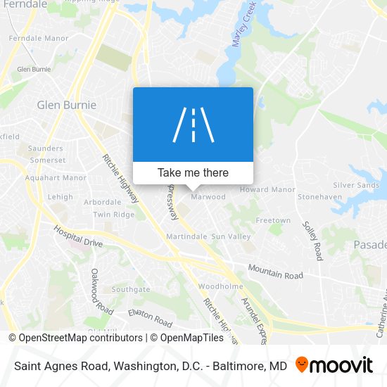 Saint Agnes Road map