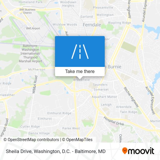 Sheila Drive map