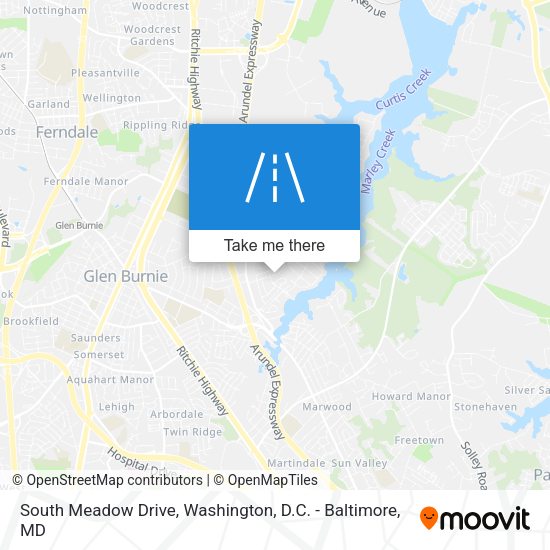 Mapa de South Meadow Drive