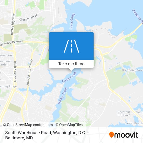 South Warehouse Road map