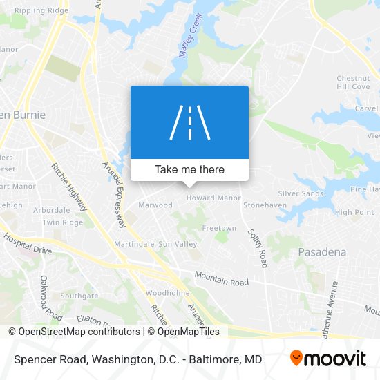 Spencer Road map