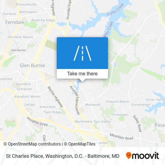 St Charles Place map