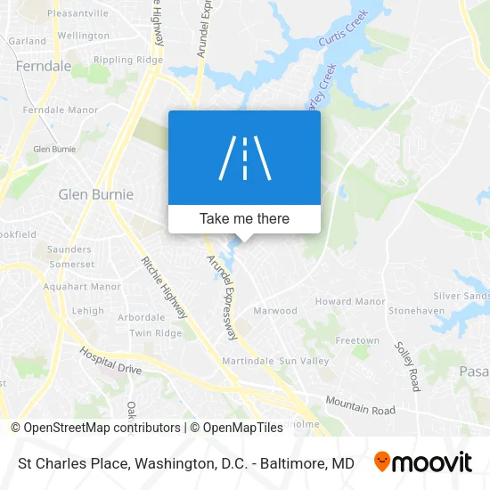 Mapa de St Charles Place
