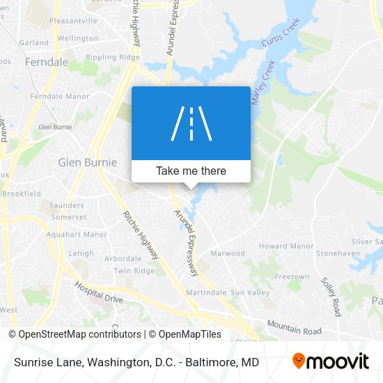 Sunrise Lane map