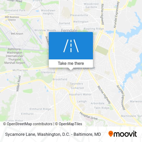 Sycamore Lane map