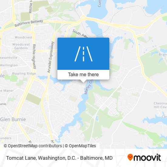 Tomcat Lane map