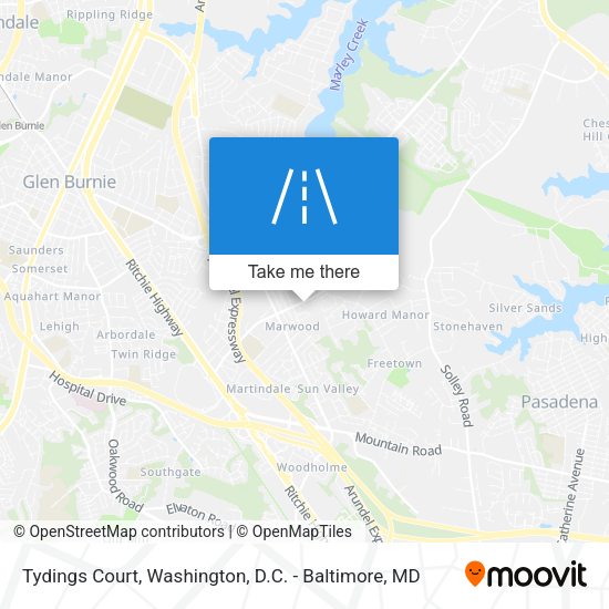 Tydings Court map