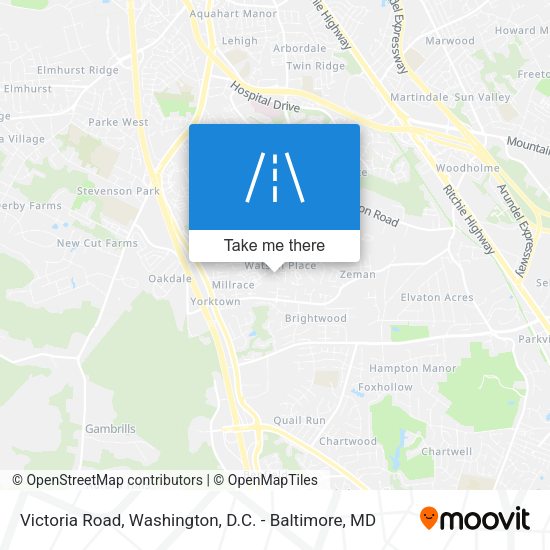 Victoria Road map