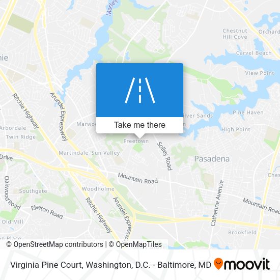 Virginia Pine Court map