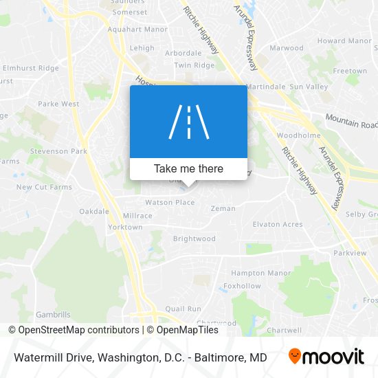 Watermill Drive map