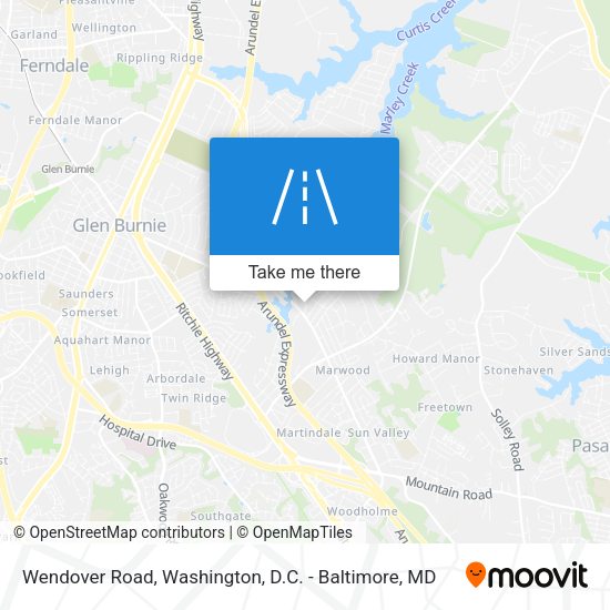 Mapa de Wendover Road