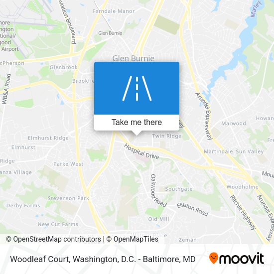 Mapa de Woodleaf Court
