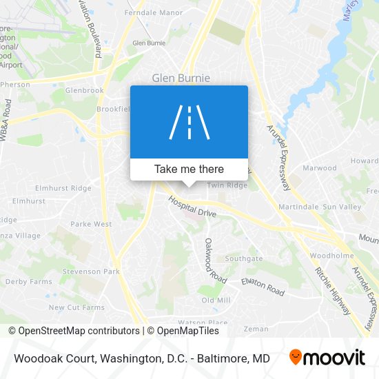 Mapa de Woodoak Court