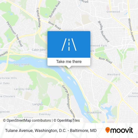 Mapa de Tulane Avenue