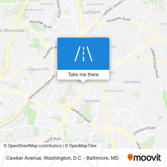 Mapa de Cawker Avenue