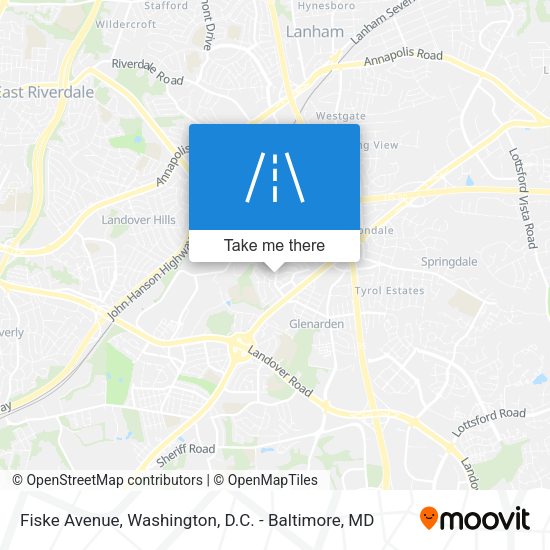 Fiske Avenue map
