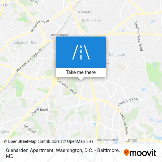 Mapa de Glenarden Apartment