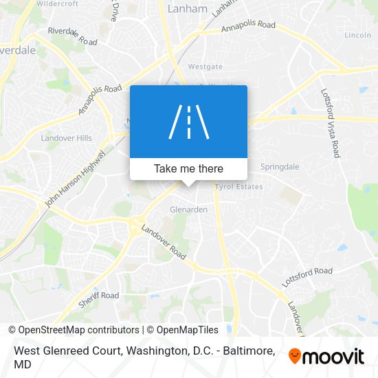 Mapa de West Glenreed Court