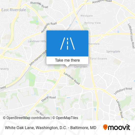 Mapa de White Oak Lane