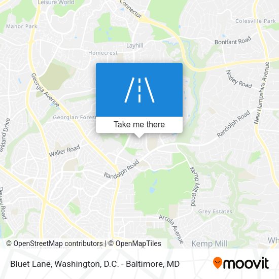 Mapa de Bluet Lane