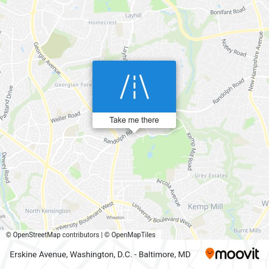 Erskine Avenue map