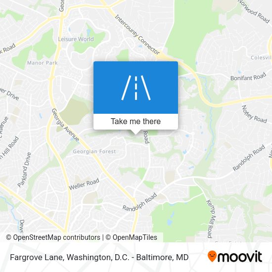 Fargrove Lane map