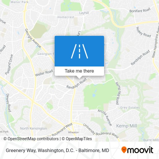 Mapa de Greenery Way