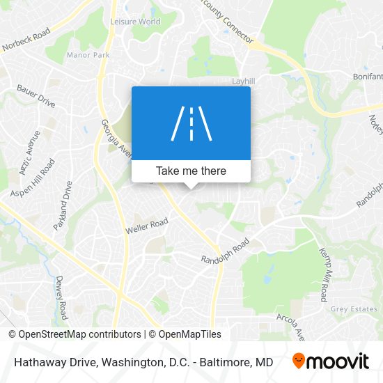 Hathaway Drive map