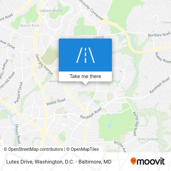Lutes Drive map