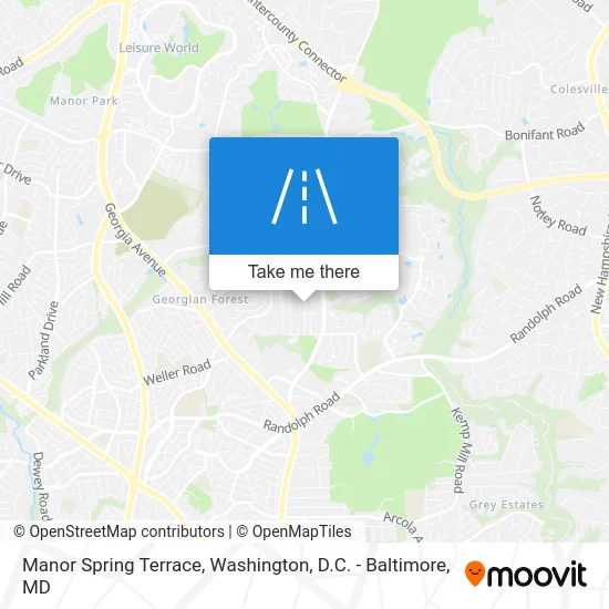 Manor Spring Terrace map