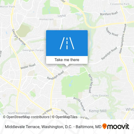 Middlevale Terrace map