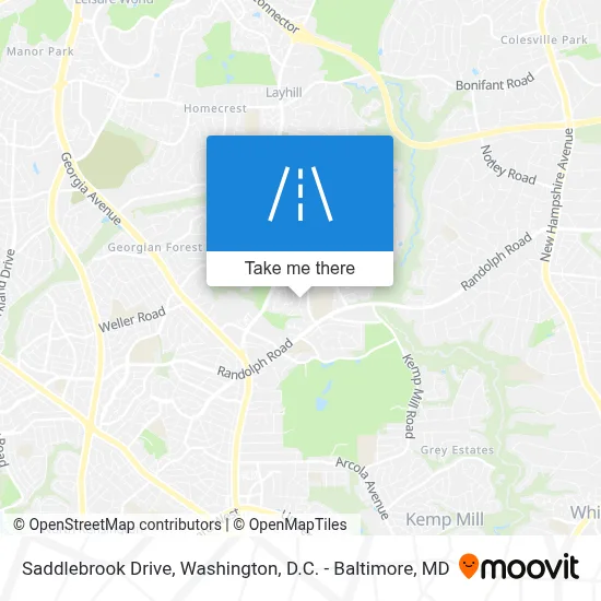 Saddlebrook Drive map