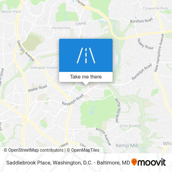 Mapa de Saddlebrook Place