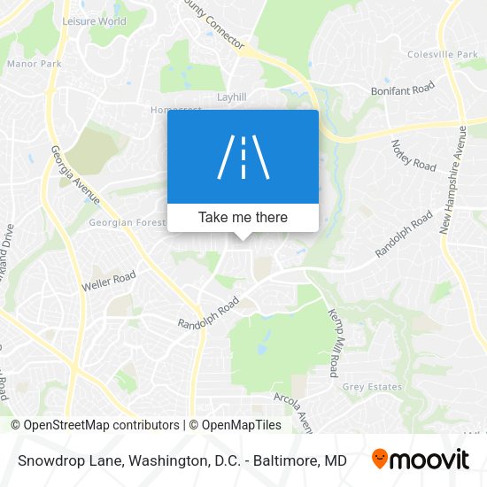 Snowdrop Lane map