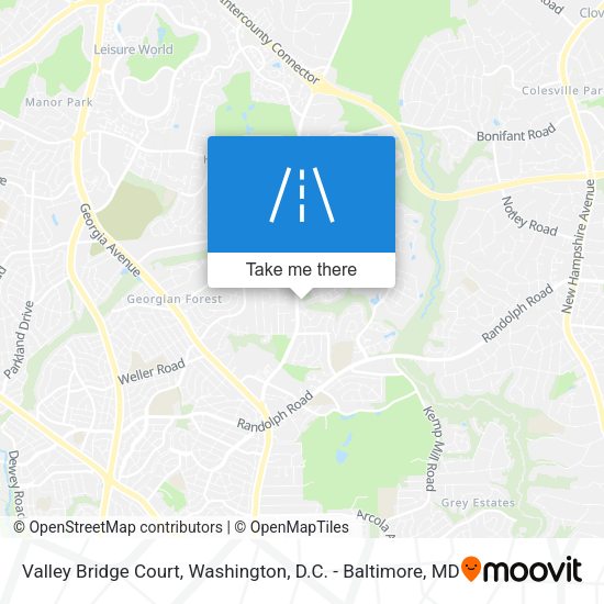 Mapa de Valley Bridge Court
