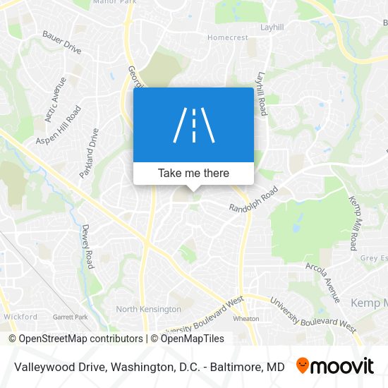 Mapa de Valleywood Drive
