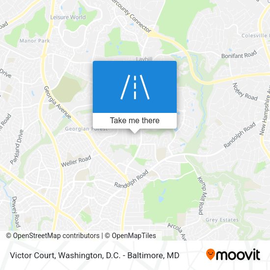 Victor Court map