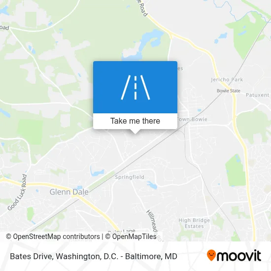 Bates Drive map